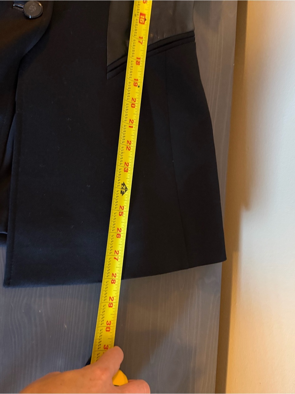 Escada For Neiman Marcus Vintage Wool and Faux Leather Blazer Jacket - Picture 7 of 10